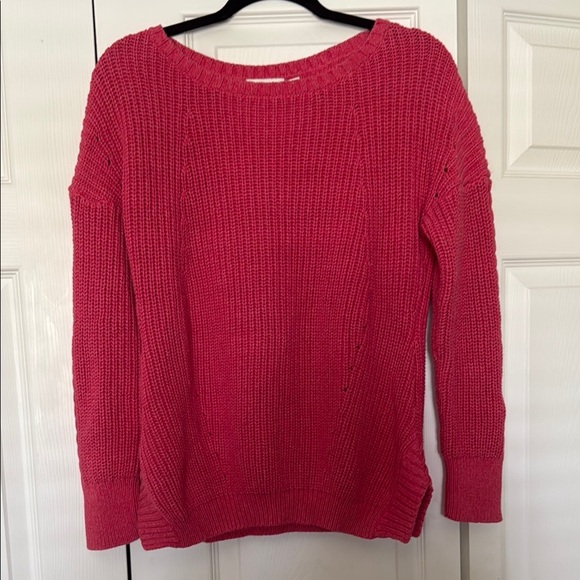Vineyard Vines Pink Crew Neck Sweater with Relaxed Fit - Picture 2 of 10